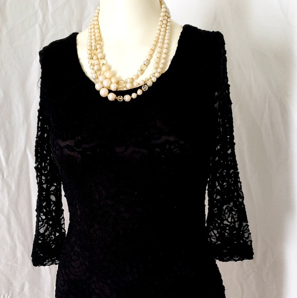 Anthropologie Alice & You Lace Overlay Dress - Picture 6 of 7